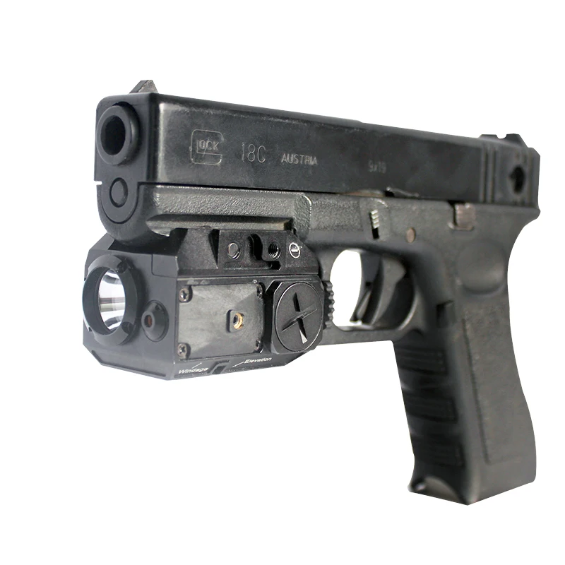 Прямая Laserspeed glock 18c зеленый лазерный прицел glock 19 лазер для пистолета smith wesson Зеленая лазерная указка