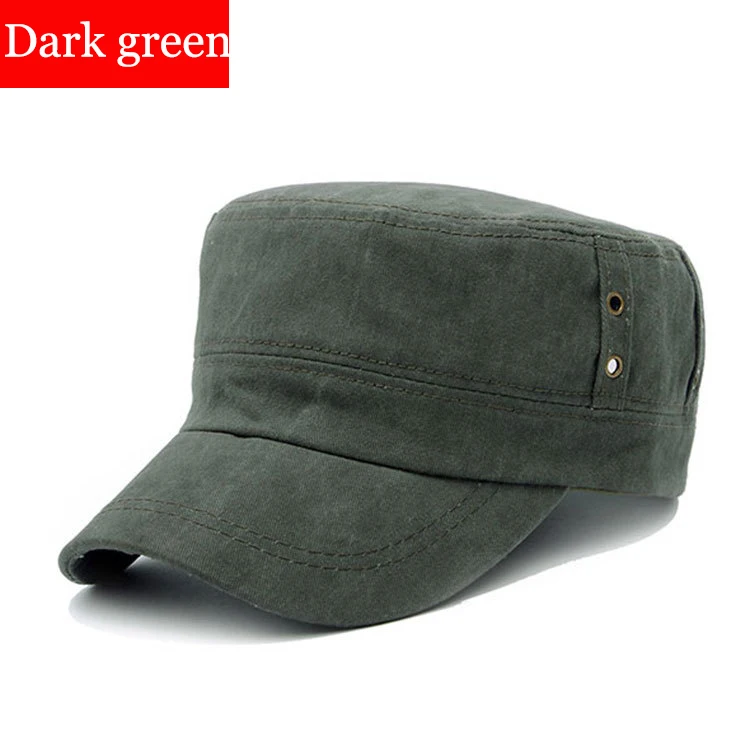 Dark Green RoxCober, простая немецкая Кепка с воздушным глазом, армейская бейсболка для мужчин и женщин, для отдыха, хлопок, Классические винтажные военные кепки, Snapback - Цвет: Dark Green