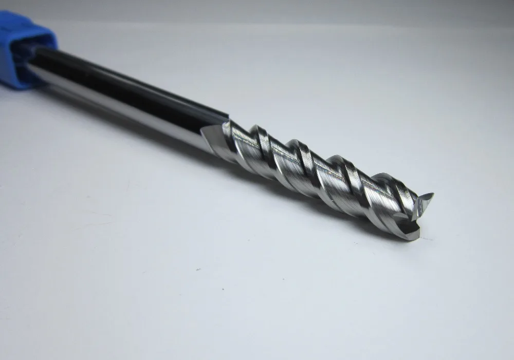 

FOR aluminum 3PCS 10MM 4 flutes HRC45 extra long shank tungsten carbide end mills set bits L= 75mm 100mm 150mm milling cutter