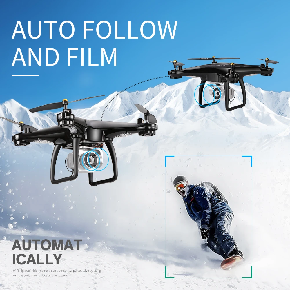 Квадрокоптер JJRC H68G Радиоуправляемый вертолет с камерой 1080P HD Wi Fi