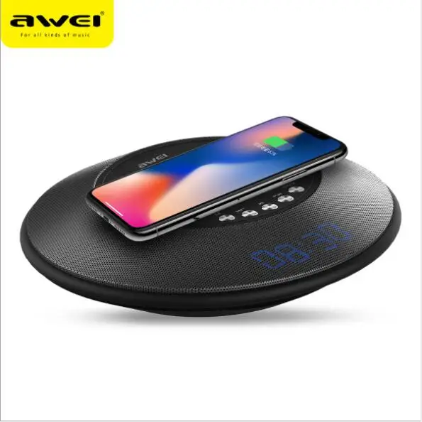 AWEI Y290 NFC Bluetooth динамик с беспроводным зарядным устройством Мини Портативный