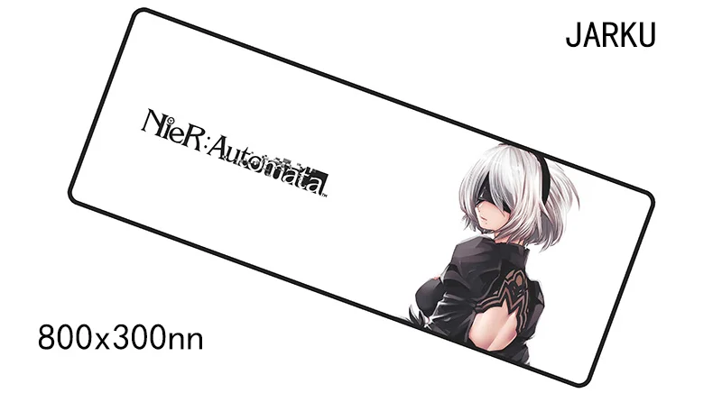 Size 800x300x2mm NieR Automata коврик для мыши 800x300x2 мм коврики для мыши notbook компьютерный коврик для мыши Аниме игровая мышь геймерская клавиатура коврики для мыши - Цвет: Size 800x300x2mm