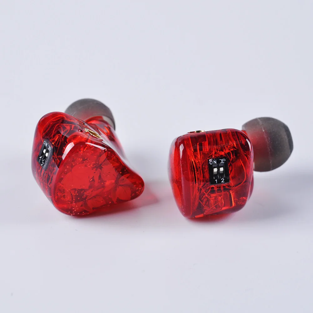 with switch KINBOOFI MK6 6BA наушники в ухо 6 сбалансированных арматурных драйвер HIFI монитор наушники со съемным MMCX кабель Cooper Лицевая панель - Цвет: with switch