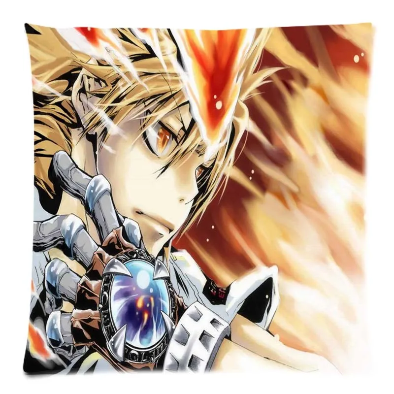 HITMAN REBORN! Подушка с принтом наволочка декоративная для дивана 45x45 см домашний