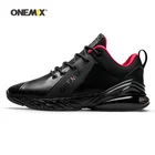 Мужские и женские кроссовки Onemix, черные кожаные кроссовки Max для занятий спортом, йогой, бега, прогулок