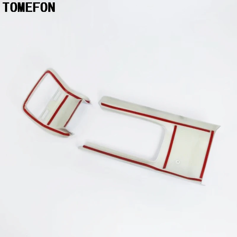 TOMEFON 2 шт. для Acura CDX 2016 2017 2018 ABS хромированный задний подлокотник вентиляционная
