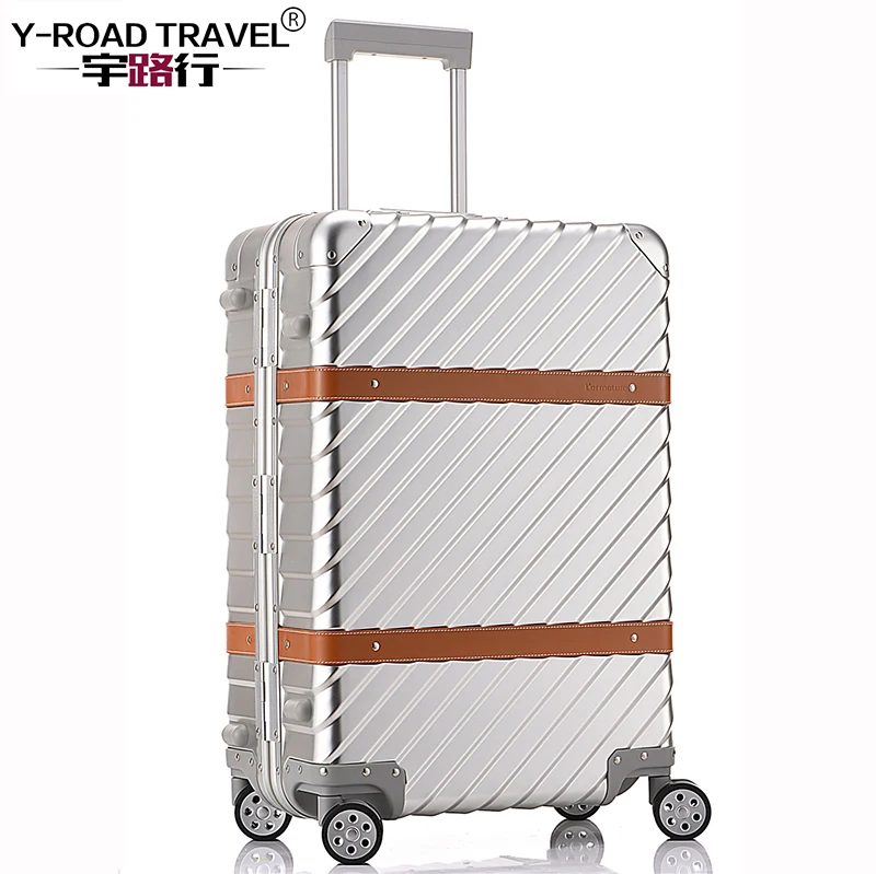 Чемодан на колесиках 20 &quot24&quot 28 &quot100% Алюминиевый сплав с замком|luggage suitcase|trolley