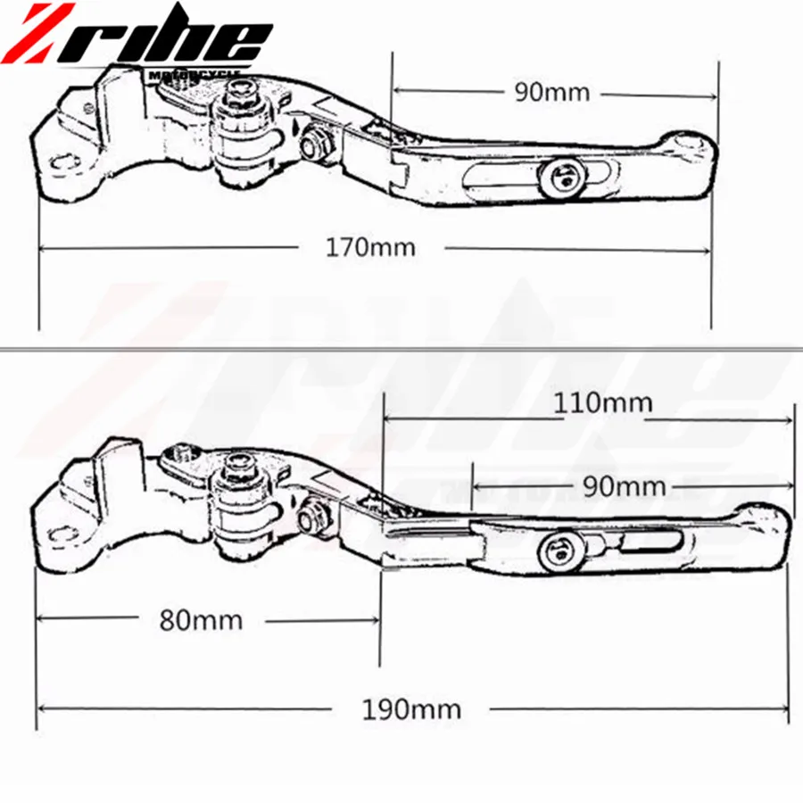 Складные Выдвижные сцепные рычаги для мотоцикла с ЧПУ Yamaha FZ6 FAZER 2004 2010 2005 2006 2007 2008