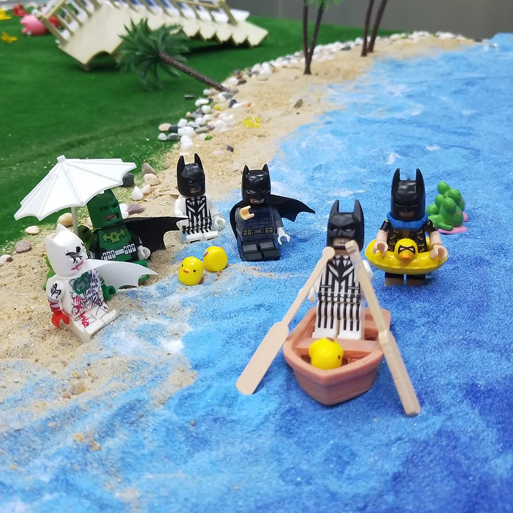 Мстители Endgame Супер Герои Бэтмен Legoings Bathrope Джокер Радуга строительные блоки