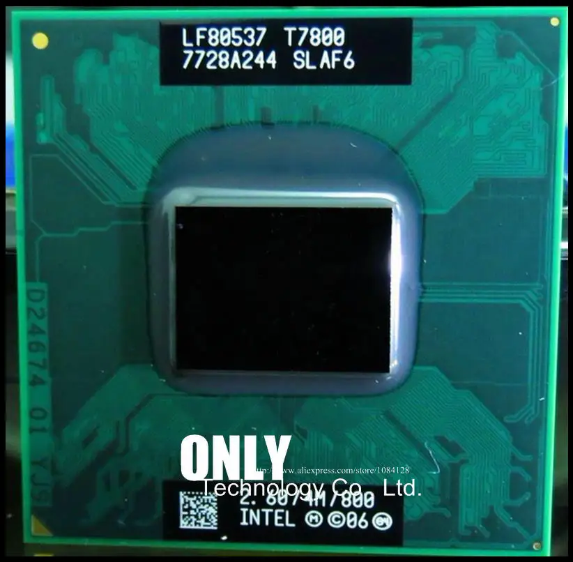 Бесплатная доставка Ноутбук Core 2 Duo T7800 CPU 4M Socket 479 кэш/2 6 ГГц/800/двухъядерный