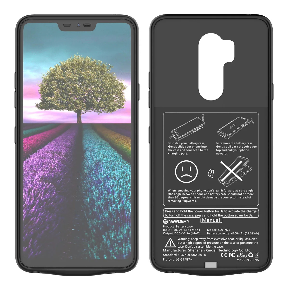 Чехол для LG G7 LG V30, чехол для зарядного устройства, внешнее запасное зарядное устройство, внешний аккумулятор, чехол для зарядки, чехол для LG V40 ThinQ, чехол для аккумулятора