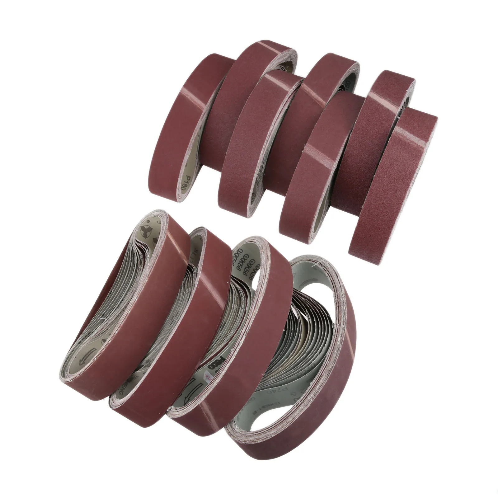 DRELD 20pcs 50*686mm Abrasive Sanding Belts Paper for Belt Sanders Bench Grinder Tool 40-600 Grit Dremel Accessories | Инструменты