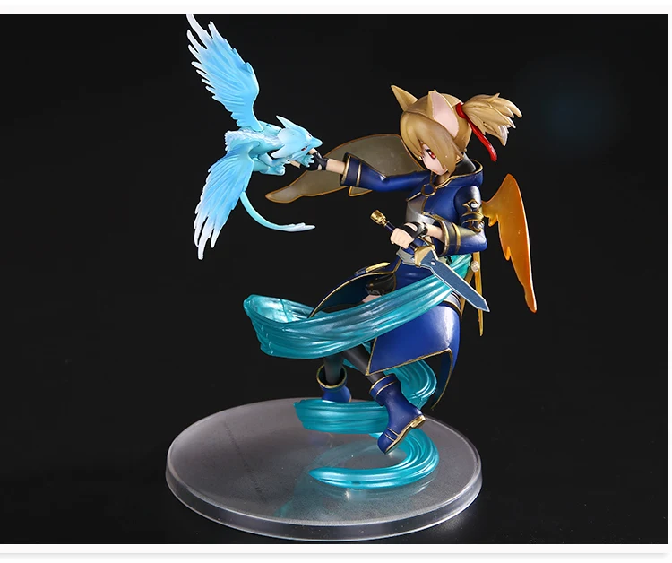 18 см забавные Рыцари аниме меч искусство онлайн II Silica ALO ver. Фигурка из ПВХ 1/8