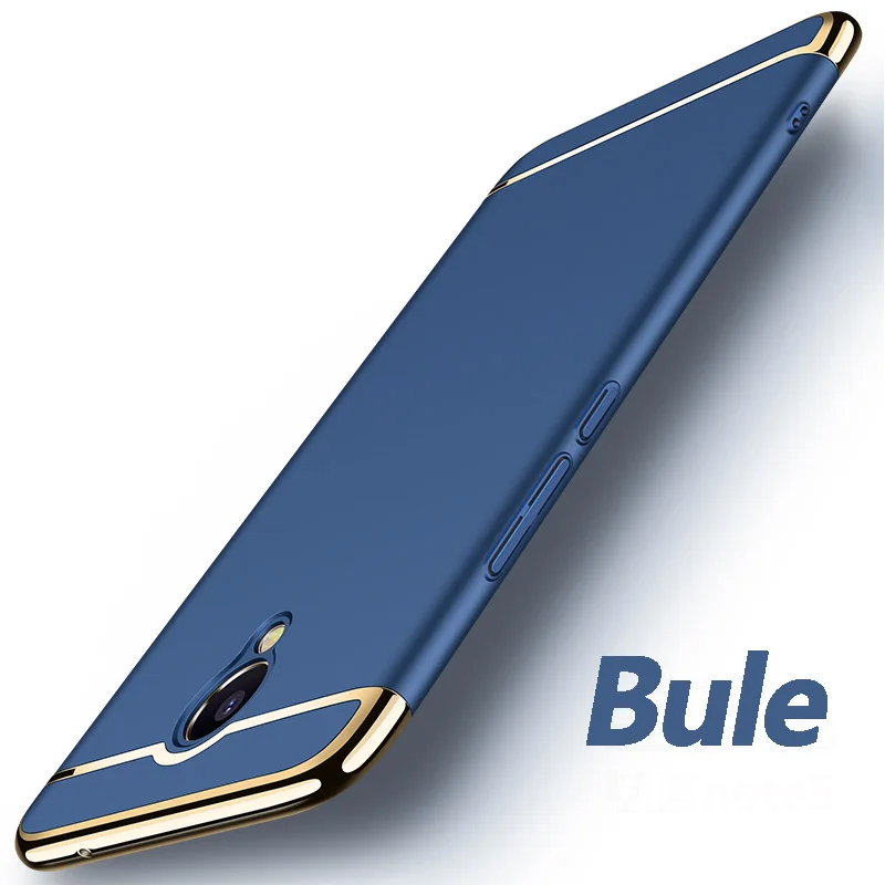 Роскошный чехол для Meizu M3 Note, чехол-рамка, задняя крышка, fundas, жесткий, 3 в 1, защитный чехол для Meizu M3 Note, чехол для мобильного телефона s 5,5 дюймов - Цвет: Blue