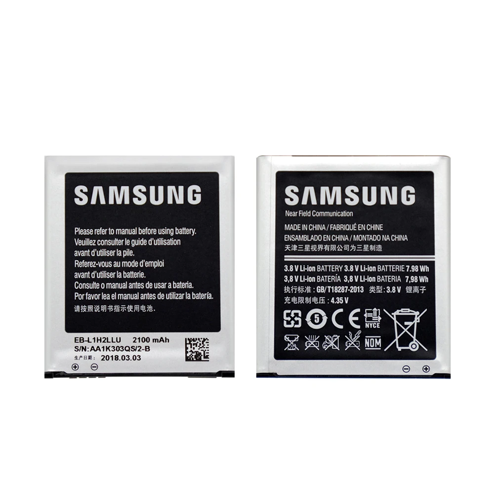 Оригинальный EB L1H2LLU батареи для Samsung Galaxy E210S E210K E210U i9260 i9268 i9305 i939 Аккумулятор 2100 мАч