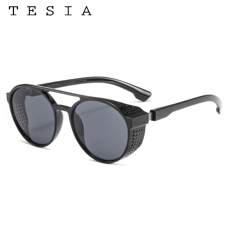 Солнцезащитные очки Tesia в стиле стимпанк для мужчин и женщин винтажные