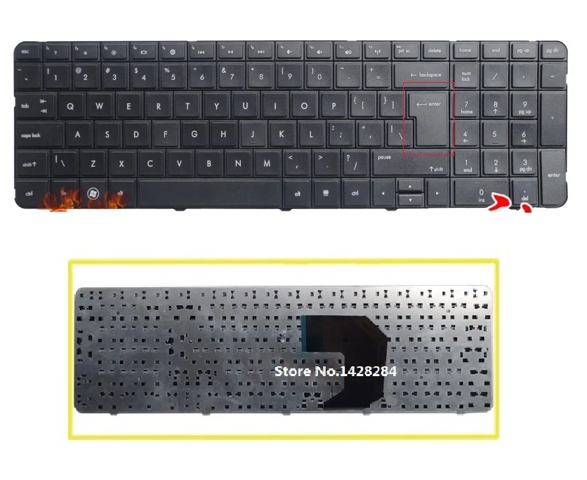 

SSEA New US Keyboard for HP Pavilion g7-1001xx g7-1017cl g7-1019wm g7-1033cl g7-1051xx g7-1070us g7-1073nr g7-1081nr g7-1083nr