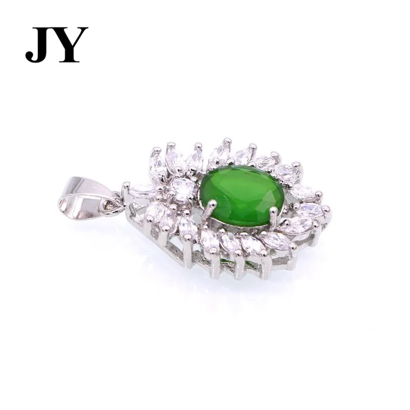 JY Новое поступление Мода зеленый камень pendnat для Для женщин женские Best любовь