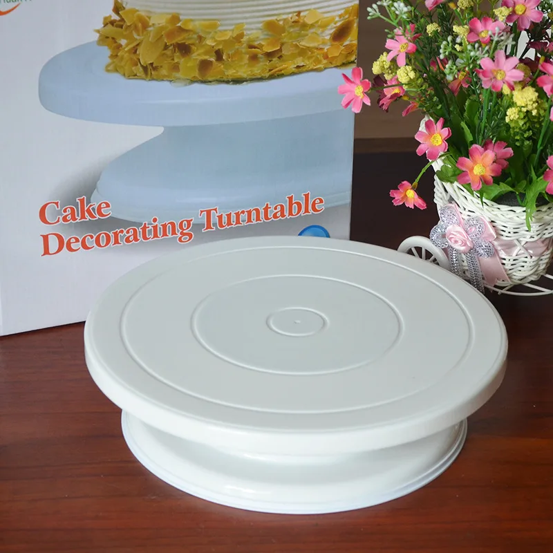 Новые DIY украшения для тортов поворотный стол ручная вращающаяся подставка торта