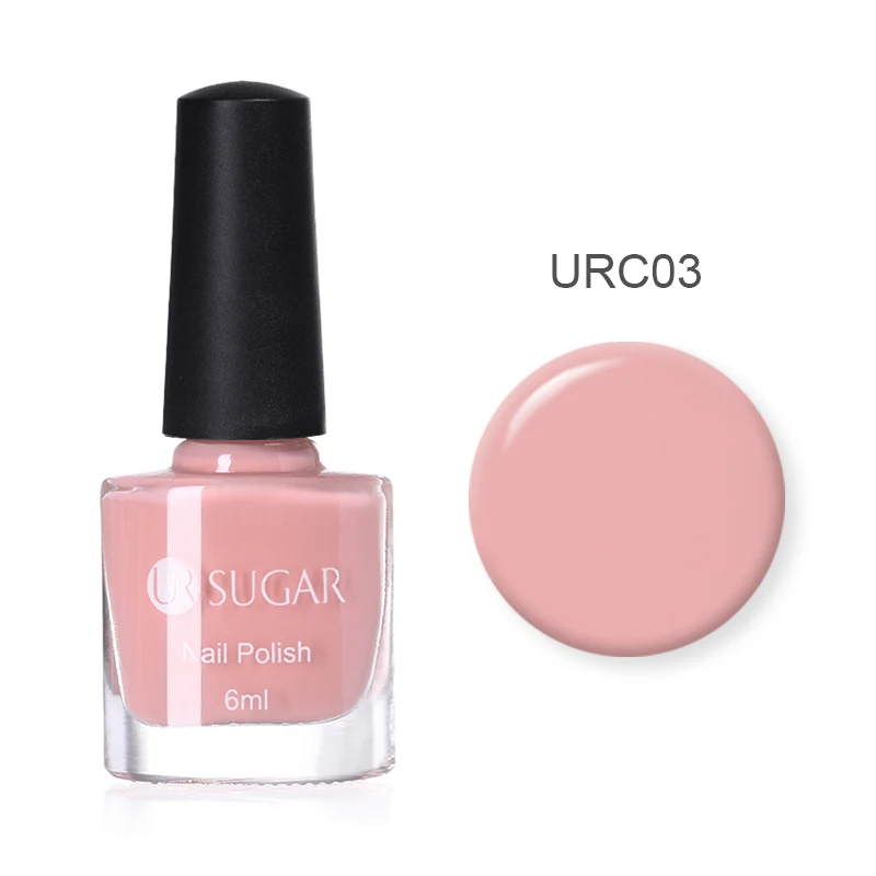 URC03 UR SUGAR 6 мл сладкий цвет лак для ногтей розовый желтый синий лак для ногтей чистый лак для маникюра дизайн ногтей - Цвет: URC03