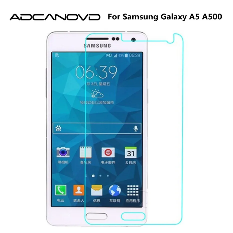 Ультратонкое защитное стекло 9H для Samsung GALAXY A5 Duos Lte закаленное A500 A5000 A500F