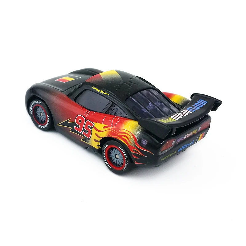 Disney Pixar Cars No.95 Lightning Mcqueen металлический литой игрушечный автомобиль с рисунком 1:55