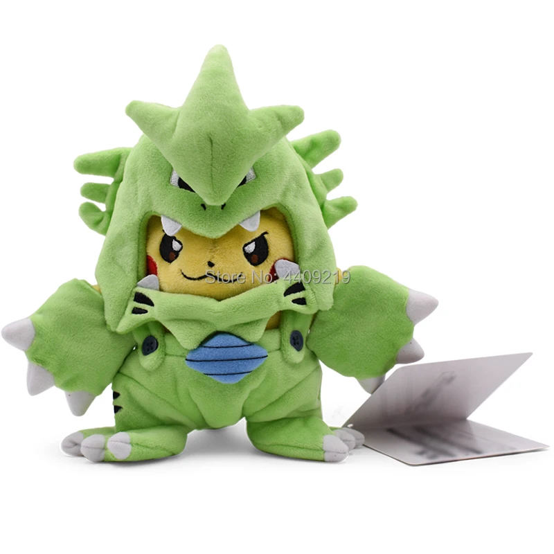 Tyranitar Пикачу плюшевая игрушка Косплей Мягкие коллекционные куклы подарок