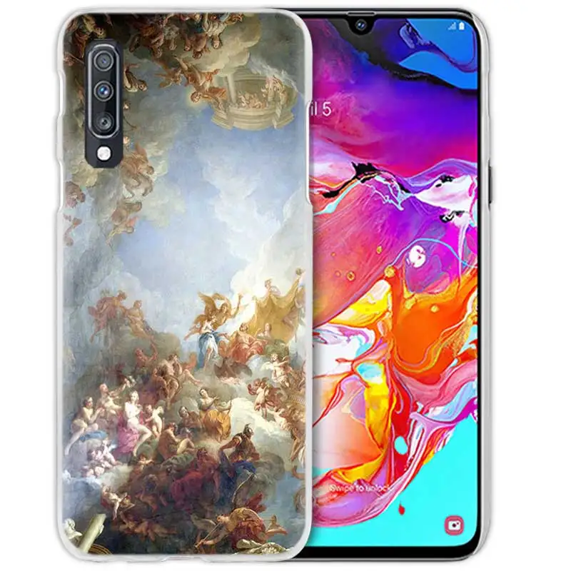 07 Художественный чехол с рисунком ангела Купидона для samsung Galaxy A50 A70 A20e A40 A30 A20 A10 A8 A6 Plus A9 A7 жесткий прозрачный чехол для телефона из поликарбоната - Цвет: 07