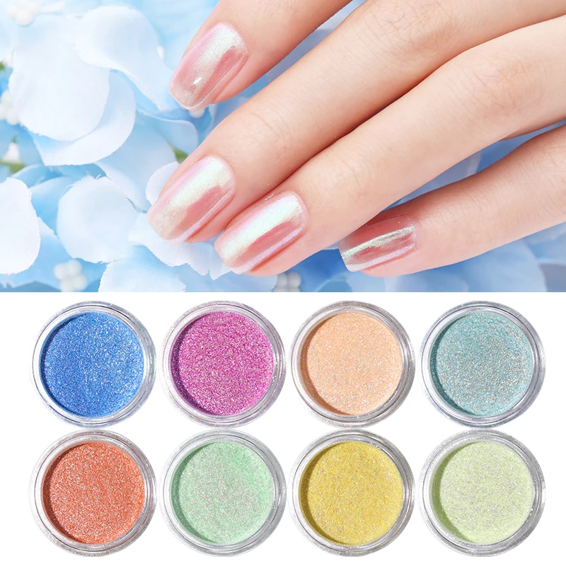 0 5 г/кор. порошок хамелеона для ногтей Блестящий смешанный дизайн пыли зеленый