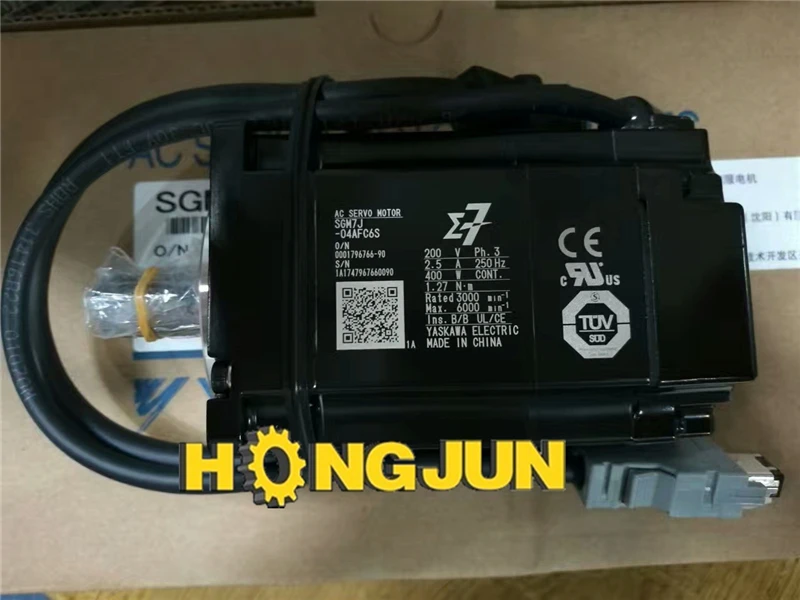 SGM7J-04AFC6S + SGD7S-2R8A00A кабели Новый и оригинальный Серводвигатель YASKAWA 400W |