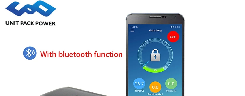 UPP 52V 35Ah Tri угловая батарея супер емкость с S amsung ячейками+ Bluetooth BMS+ быстрое зарядное устройство