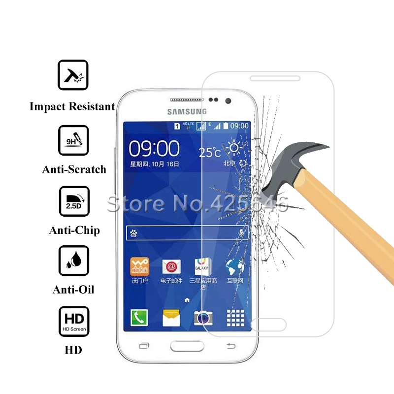 2 шт 2.5D Премиум Закаленное стекло для samsung Galaxy Core Prime G3606 G360 G3609 G360F G360H G360BT Защитная пленка для экрана