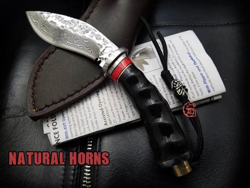 Высокое качество BIGONG нож с фиксированным лезвием Дамасская холодная стальная