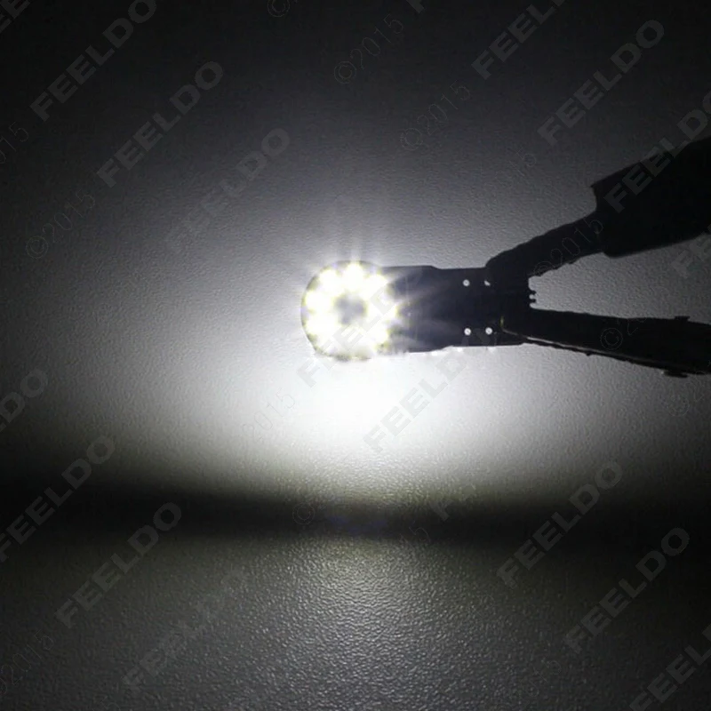 FEELDO 2 шт Белый T10 194 W5W 2W 6500K 216lm 3014 чип 18SMD Canbus автомобильное светодиодное освещение