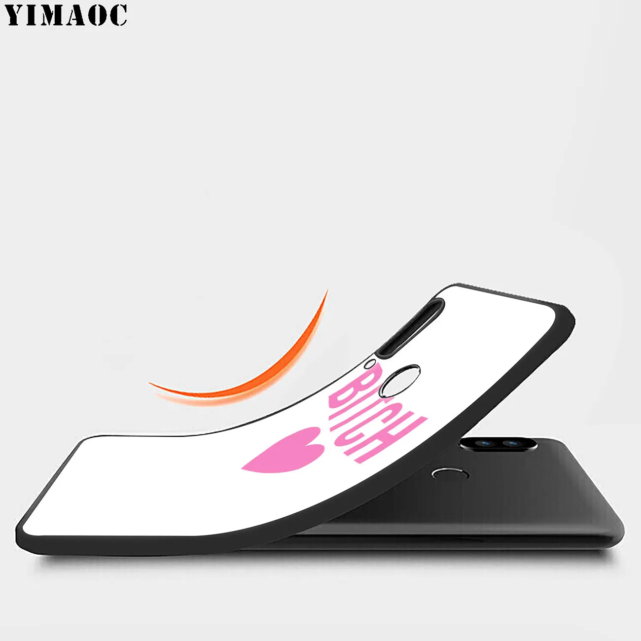 Мягкий силиконовый чехол YIMAOC розового цвета для Huawei Honor 20 Pro 8C 8X 8 9 9X 10 Lite 7X 7A черный