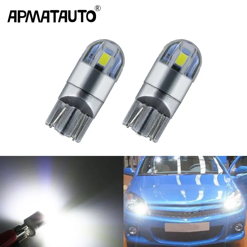 2 шт. белые светодиодные лампы T10 W5W для подсветки глаз Opel Astra h j g Corsa Zafira Insignia Vectra b c