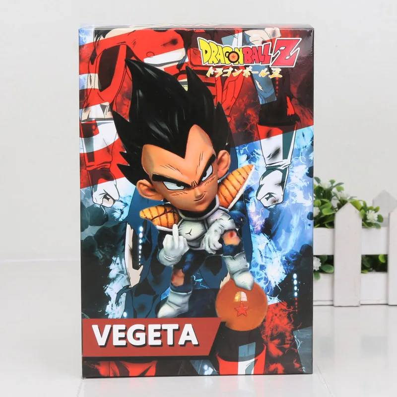 vegeta in box 11 см аниме Dragon Ball Fighter Z Majin Buu Cell ПВХ фигурка игрушки модель малыш Buu Freeza frieza Fina из - Цвет: vegeta in box