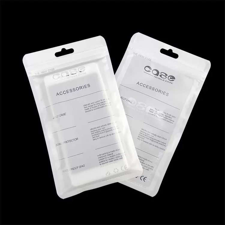 100pcs 12x20cm plastic zipper bag cell phone accessories mobile phone case cover packaging package bag for iphone 8 7 6s 6 plus free global shipping