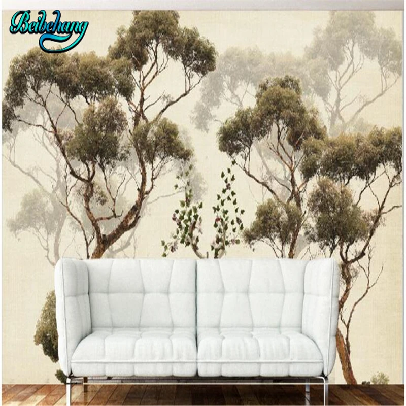 Ретро Ностальгический скандинавский лес Сика олень ТВ фон на заказ обои росписи