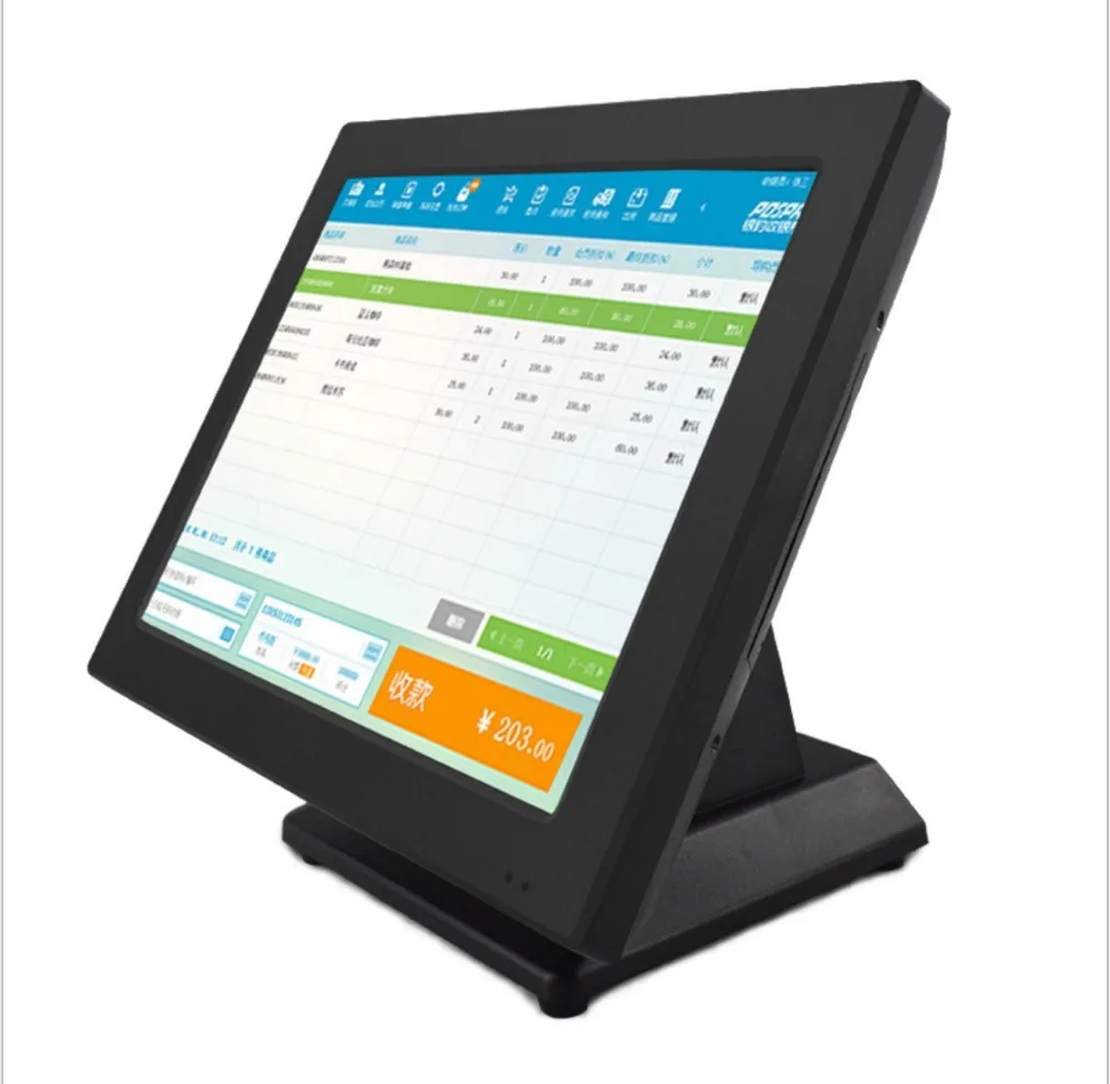 Дешевый 15-дюймовый TFT LCD все в одном ПК сенсорный экран POS терминал | Компьютеры и
