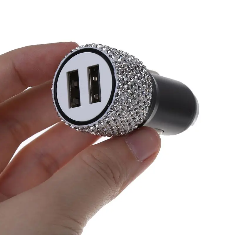Новые модные 1 шт. устройство для автомобиля с двумя портами USB Зарядное