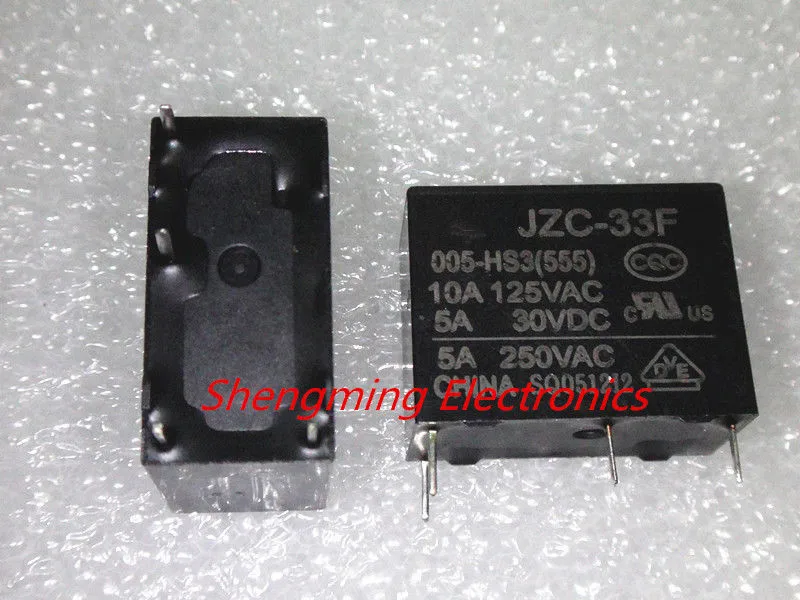 10 шт. 4 контакта HF33F-JZC-33F-005-HS3 JZC-33F-012-HS3 5В 12В 24В 5А 250В переменного тока реле - купить