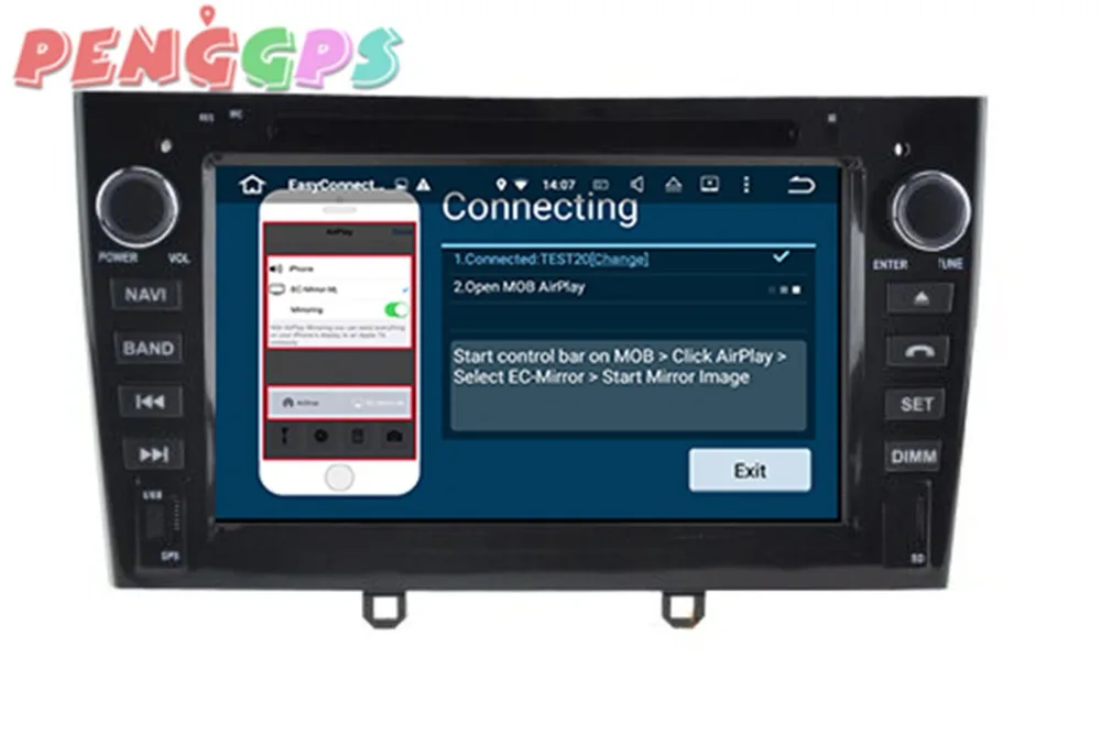 Автомагнитола на Android 8 0 7 1 DVD-плеер GPS-навигация для Peugeot 308 2007-2013 308SW 408 2011-2017