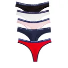 Женские хлопковые стринги Трусы-стринги String Нижнее белье для женщин трусики сексуальное женское нижнее белье Уютный дамы письмо с низкой посадкой бразильский