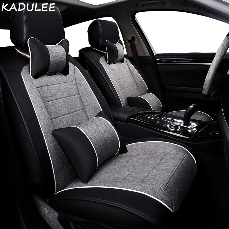 KADULEE льняная Автомобильная крышка сиденья для honda civic 2006-2011 cr-v accord 7 city FIT автомобильные аксессуары Чехлы для автокресла автостайлинг