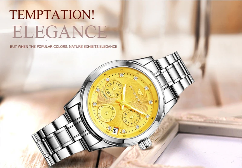 FNGEEN Montre Femme модные женские часы полностью автоматический механизм наручные часы со скелетом водонепроницаемые розовые часы с календарем