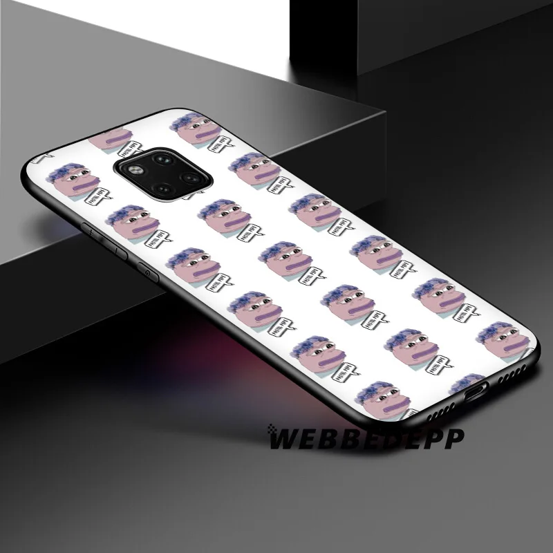 WEBBEDEPP Sad Boy Frog Meme Soft Silicone Case for Huawei Honor Mate 20 10 8X 8C 8 6A 7A 7X 7C Lite Pro TPU |