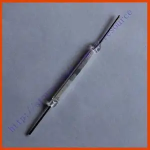 

New 2 X 5*50mm White Glass Tube Length Contact N O Reed Switches