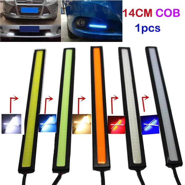 1 шт. Unwaterproof 14 см COB черный корпус автомобиля светодиодный Белый/f: кристально