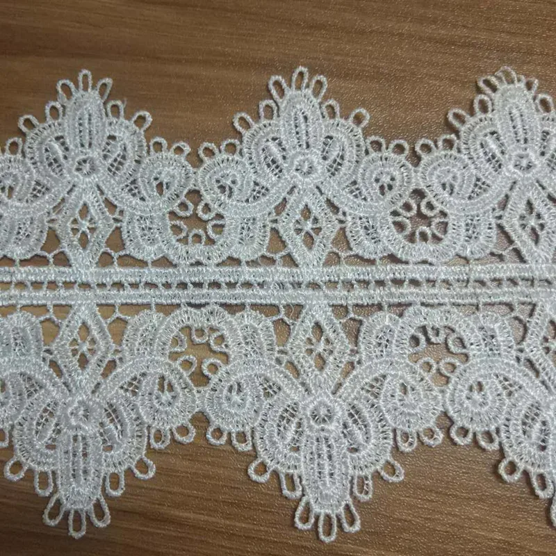 

15 yards Embroidered lace Vintage Beige Wedding Bridal Embroidery Lace Edge Trim Ribbon Applique DIY Sewing Crafts 10.5cm wide